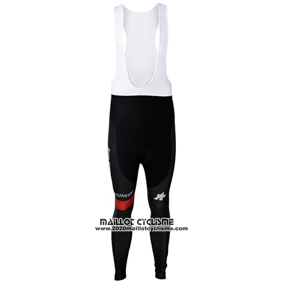 2017 Maillot Ciclismo BMC Rouge et Vert Manches Longues et Cuissard